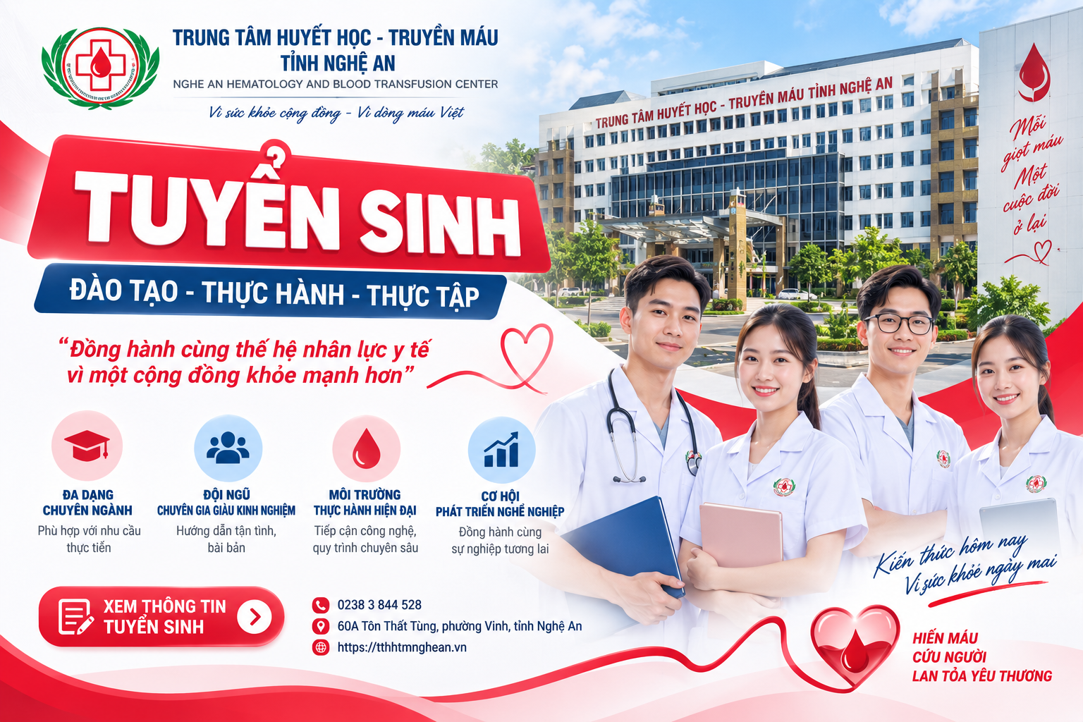 Tuyển sinh các khóa cập nhật Kiến thức y khoa liên tục đợt 1 năm 2026